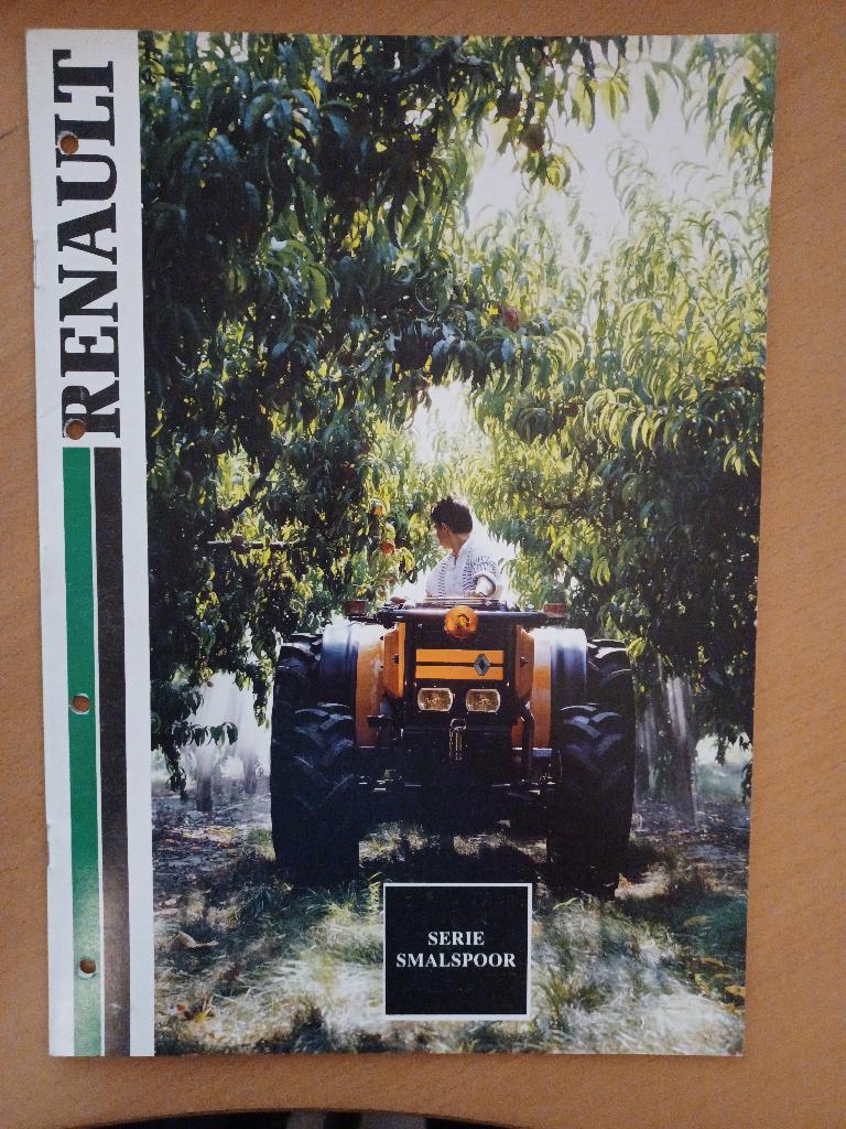 Folder Renault smalspoor serie tractoren, Verzenden, Gelezen, Tractor en Landbouw