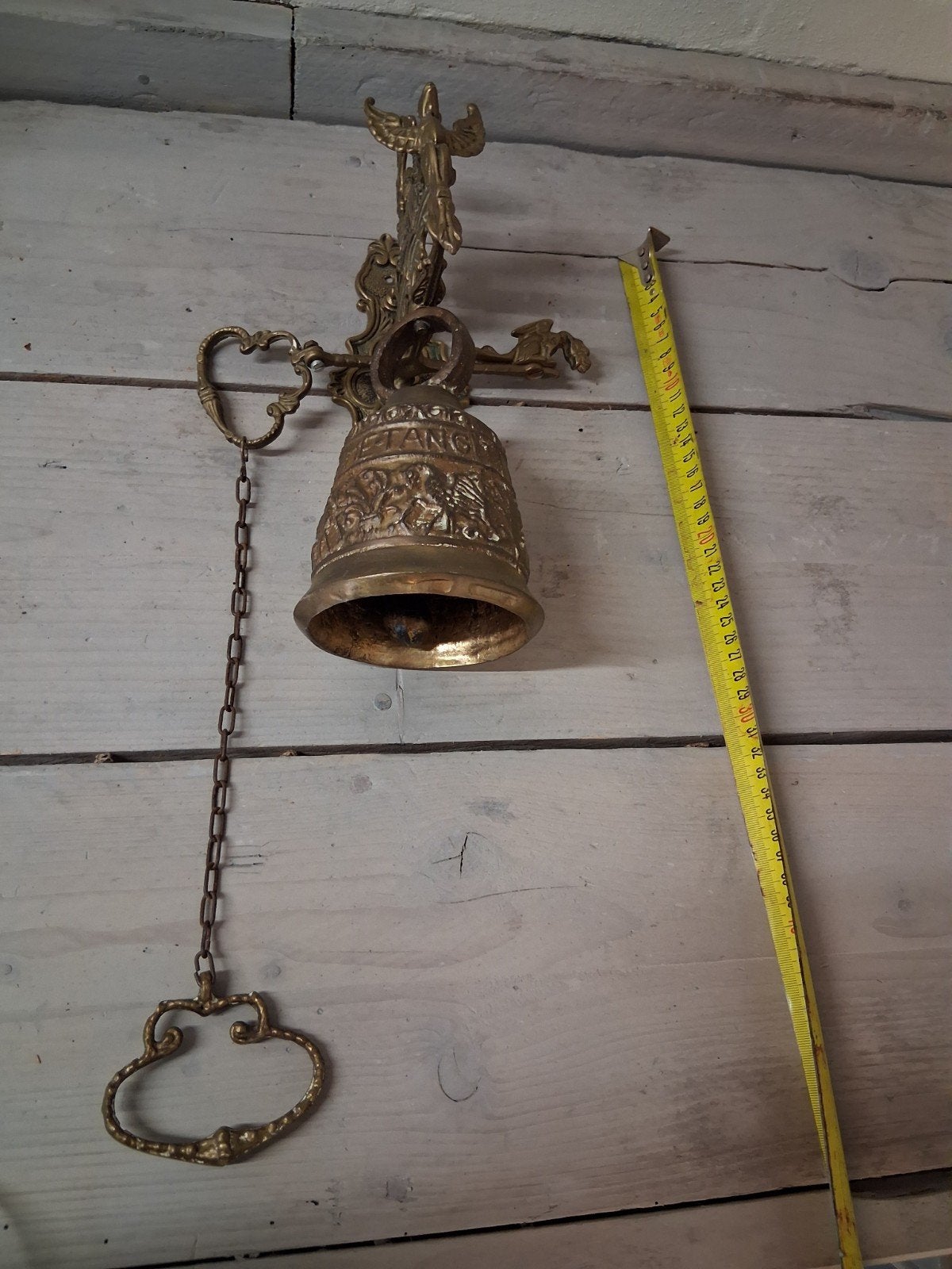 zware koperen deurbel, Antiek en Kunst, Antiek | Koper en Brons, Ophalen of Verzenden