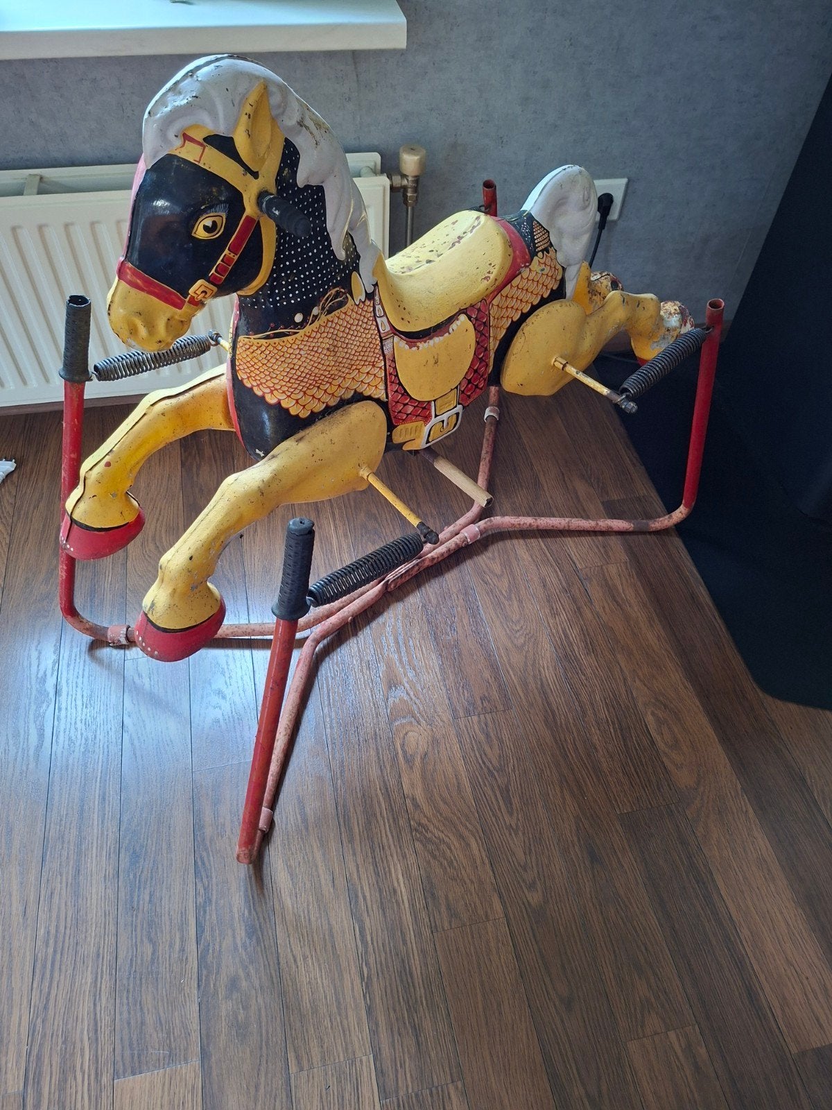 Vintage Blikken Hobbelpaard - Decoratief en Nostalgisch, Ophalen