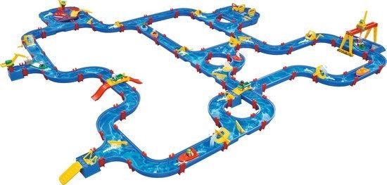 Big AquaPlay GigaSet Waterbaan - 330x330x24.5 cm, Ophalen of Verzenden, Zo goed als nieuw, Overige typen, Met wieltjes
