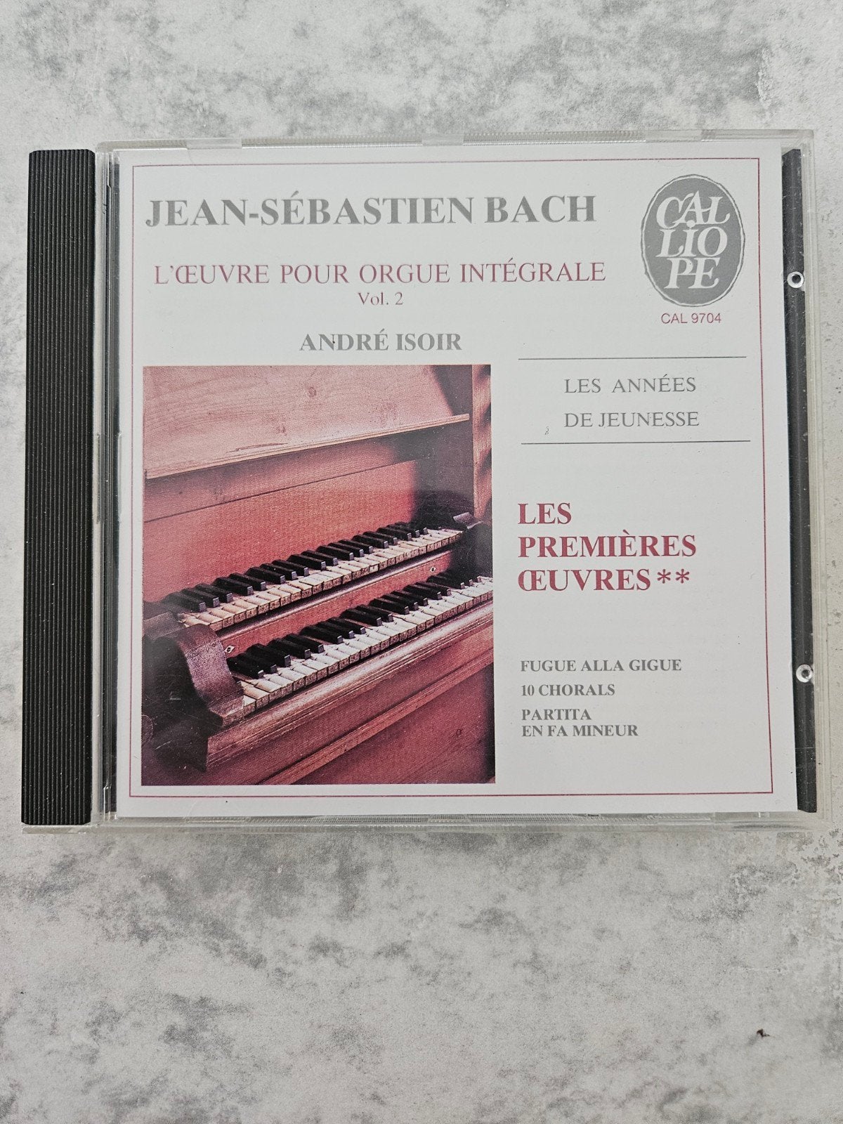 CD J.S. Bach - Orgelwerken Vol. 2 - André Isoir (Calliope CA, Ophalen of Verzenden, Barok, Gebruikt