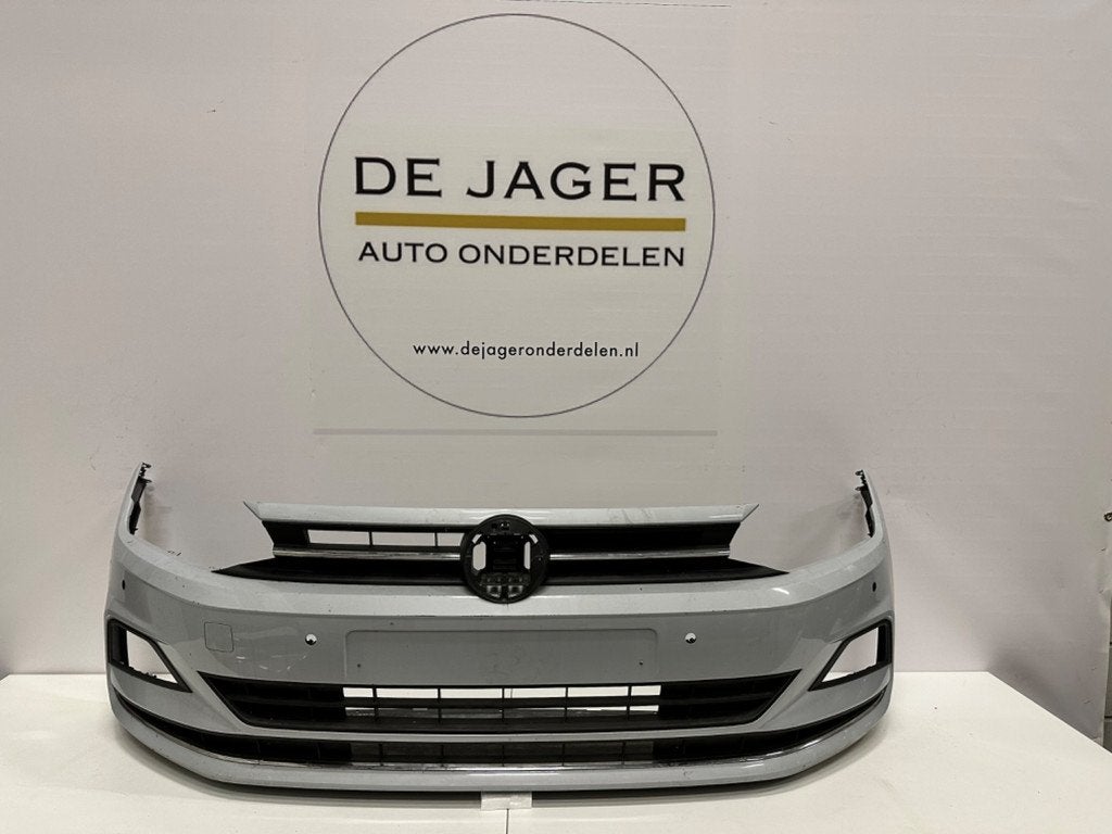 VW POLO 2G VOORBUMPER BUMPER + ONDERPLAAT 2018- 2G0807221, Gebruikt, Volkswagen, Volkswagen AG, Bumper