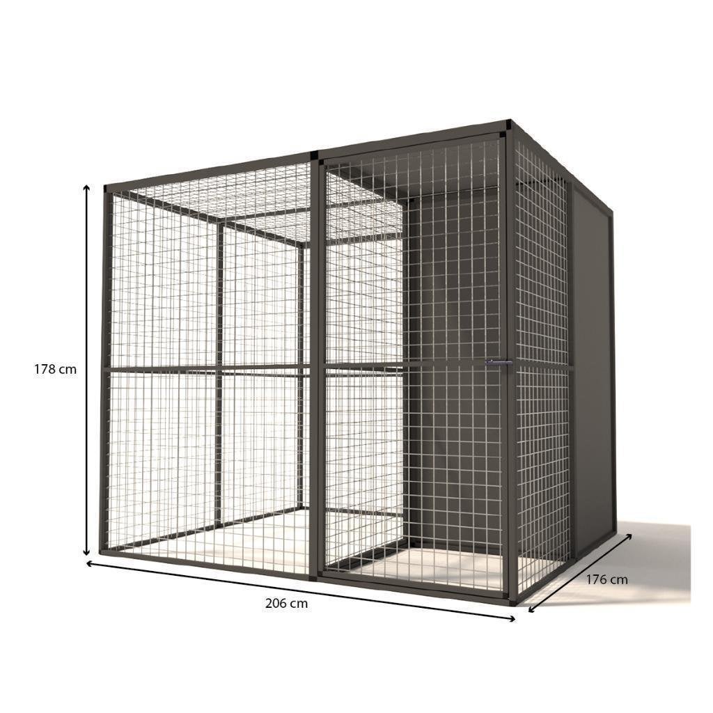 Aluminium Konijnenren Yara sluis en nachthok model 2, Ophalen of Verzenden, Nieuw