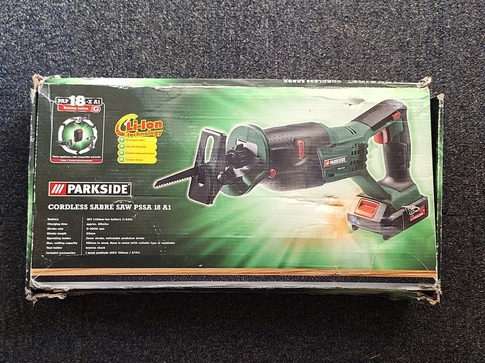 Reciprozaag, Doe-het-zelf en Verbouw, Ophalen, 70 mm of meer, 600 tot 1200 watt, Zo goed als nieuw
