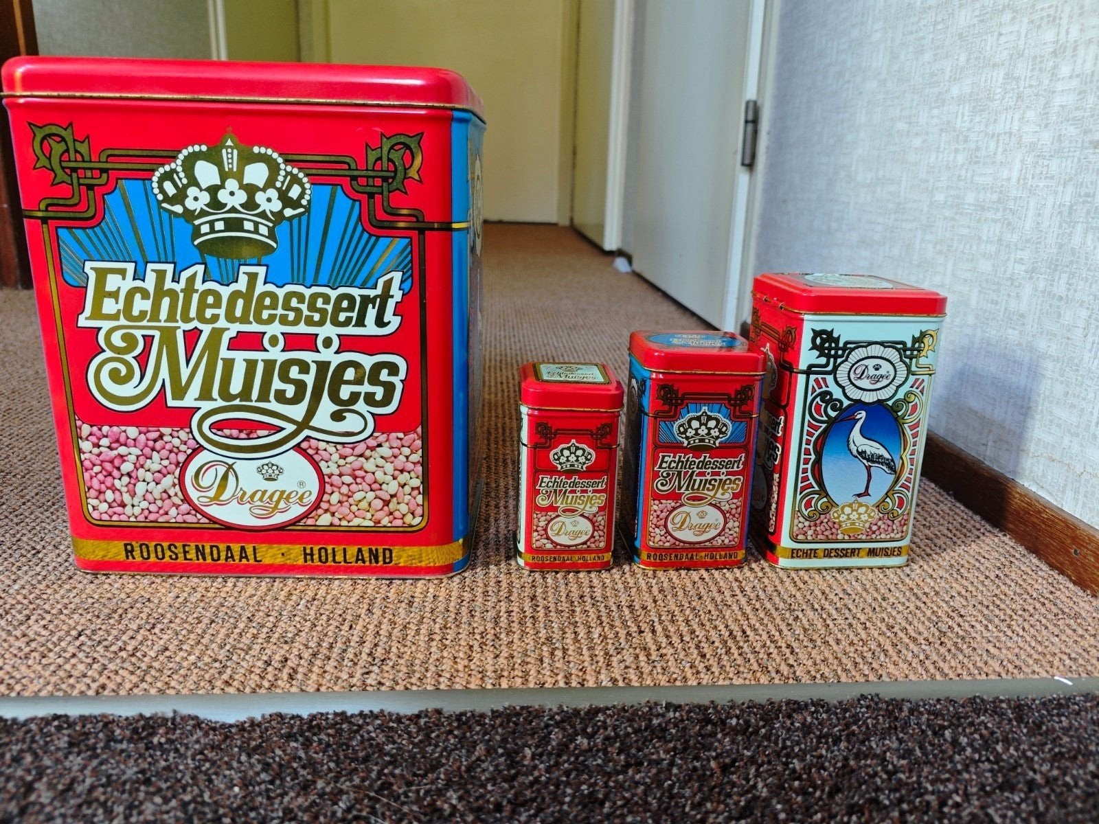 Vintage Drage Muisjes Blikken Set, Antiek en Kunst, Ophalen of Verzenden