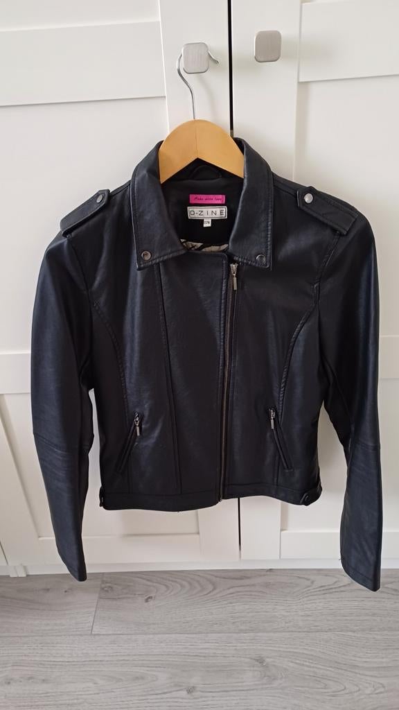 Leder look jasje D-Zine maat 176 z.g.a.n., Meisje, Ophalen of Verzenden, Zo goed als nieuw, D zine