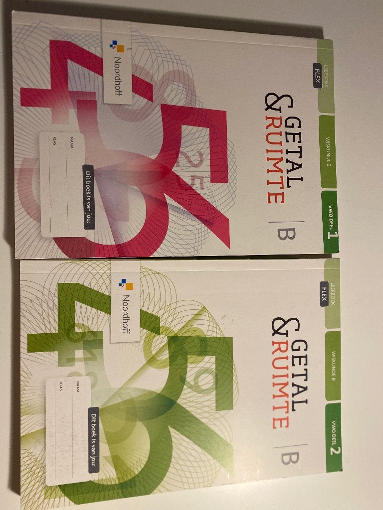 Getal en ruimte Wiskunde B vwo deel 1 en 2, Boeken, Schoolboeken, VWO, Verzenden, Nieuw, Wiskunde B