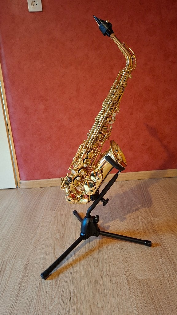 Complete set altsaxofoon, Ophalen of Verzenden, Zo goed als nieuw, Alt, Met koffer
