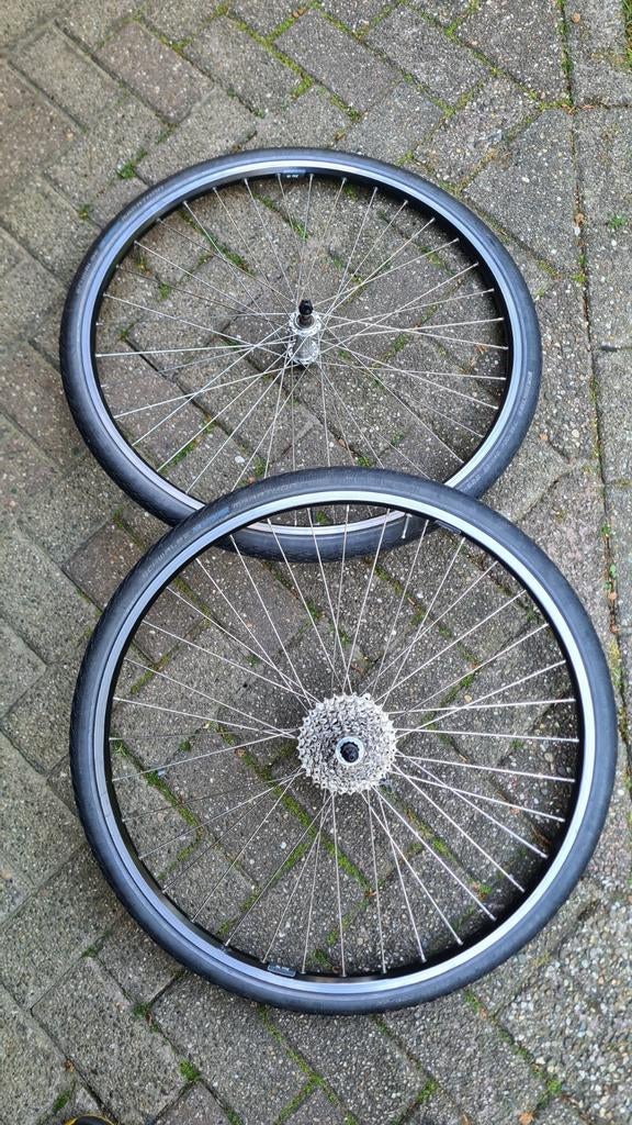 Zac Ryde 19 28inch wielset met banden, Fietsen en Brommers, Fietsonderdelen, Gebruikt, Wiel, Aluminium, Elektrische fiets, Stadsfiets