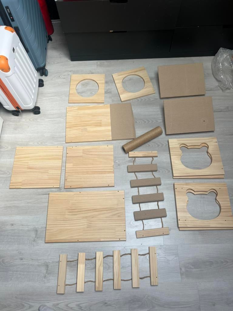 Katten wand klimset / kattenparcours compleet, Ophalen of Verzenden