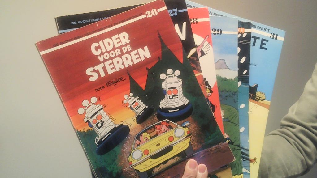 robbedoes en kwabbernoot nr 26-27-28-29-30-31, Meerdere stripboeken, Verzenden, Zo goed als nieuw
