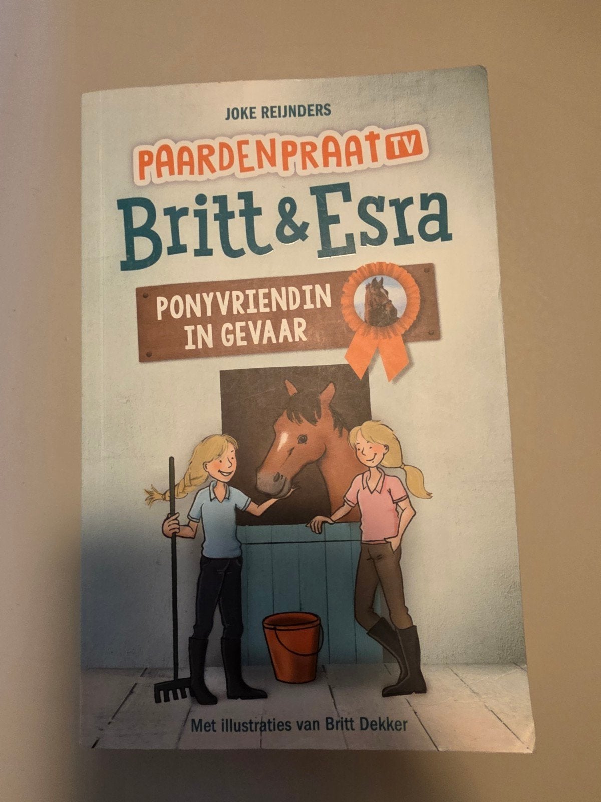 Paardenpraat TV: Britt & Esra - Ponyvriendin in Gevaar, Ophalen of Verzenden, Gelezen, Joke Reijnders, Fictie algemeen