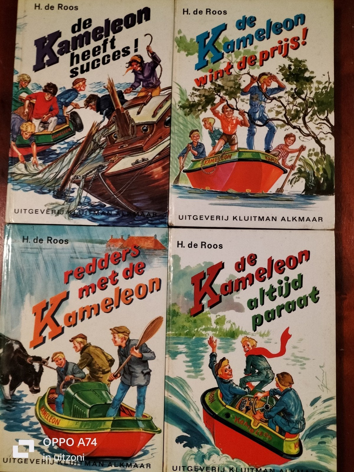 De Kameleon Boekenreeks - 4 Delen van H. de Roos, Boeken, Ophalen of Verzenden, Gelezen, H. de Roos, Fictie algemeen