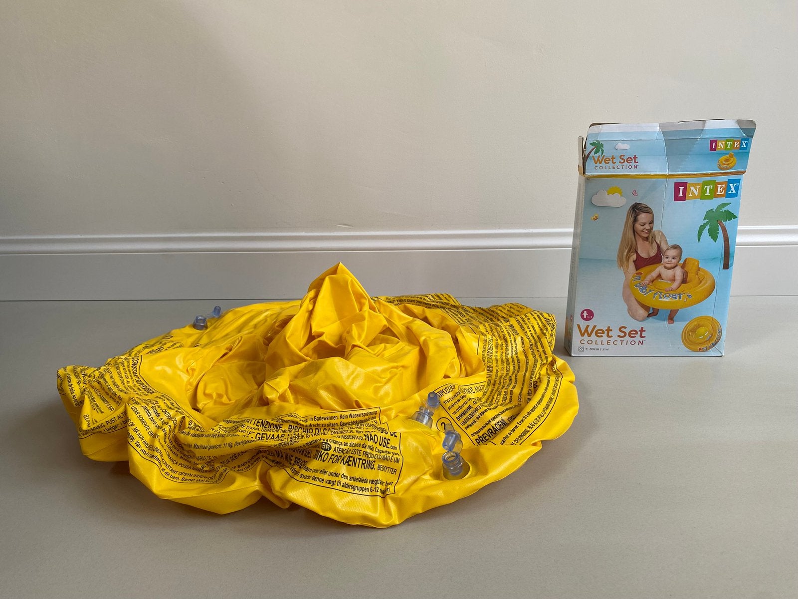 Babyfloat - Opblaasband met zitje voor baby, Ophalen, Zo goed als nieuw, Jongetje of Meisje, Zwem-accessoire