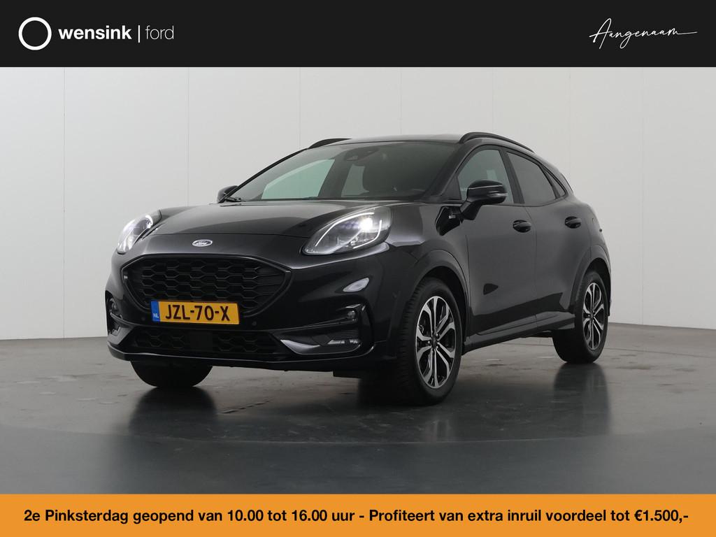 Ford Puma 1.0 EcoBoost Hybrid ST-Line | Winterpakket | Cruis, Auto's, Ford, Adaptive Cruise Control, Stof, Zwart, 665 kg