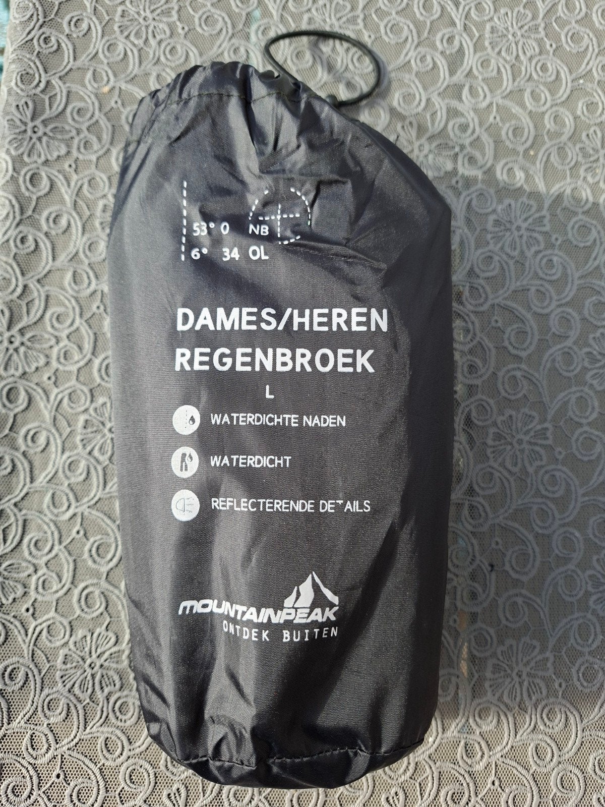 Mountain Peak Dames/Heren Regenbroek Maat L, Ophalen of Verzenden, Nieuw, Regenbroek, Dames