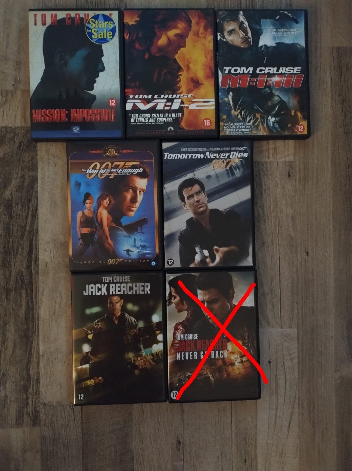 Mission Impossible, 007 en Jack Reacher dvd's, Vanaf 12 jaar, Ophalen of Verzenden, Zo goed als nieuw