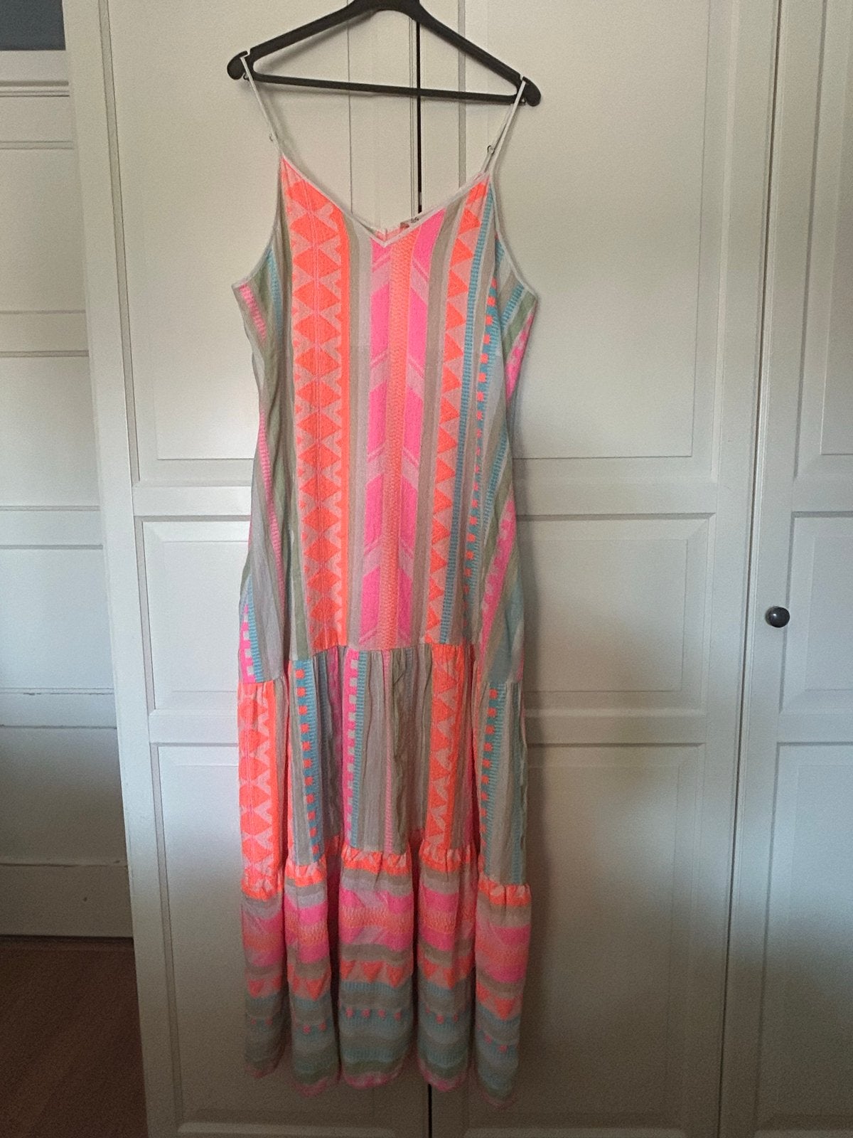 Elan Neon Aztec Maxi Jurk, Kleding | Dames, Meerkleurig, Maat 46/48 (XL) of groter, Ophalen of Verzenden, Zo goed als nieuw
