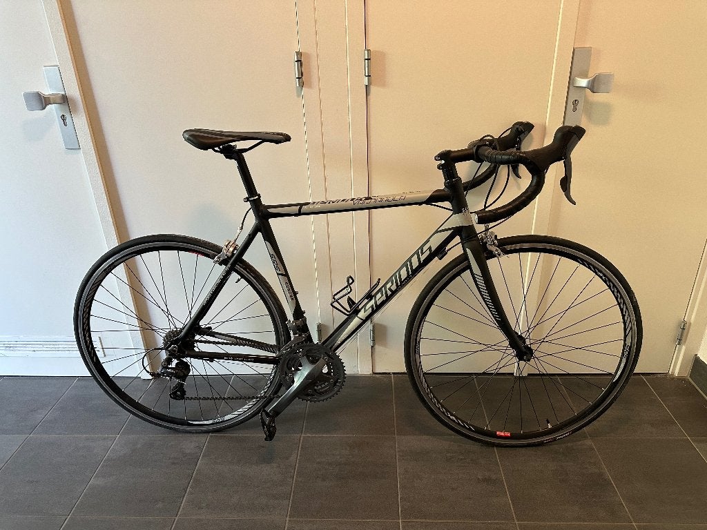 Serious Valparola racefiets 54 cm – Shimano Sora + schoenen, Overige merken, Gebruikt, Ophalen of Verzenden, Meer dan 20 versnellingen