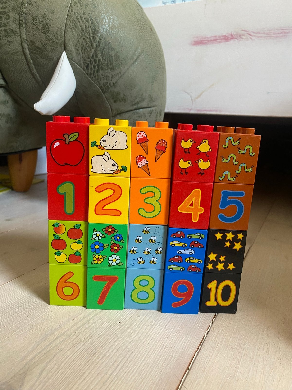 Lego Duplo Cijferblokken 1-10, Ophalen, Gebruikt, Overige merken