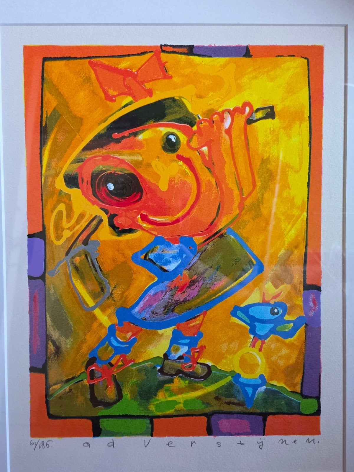 Ad Verstijnen - Gelimiteerde Oplage (61/185) - Met Glas, Antiek en Kunst, Ophalen