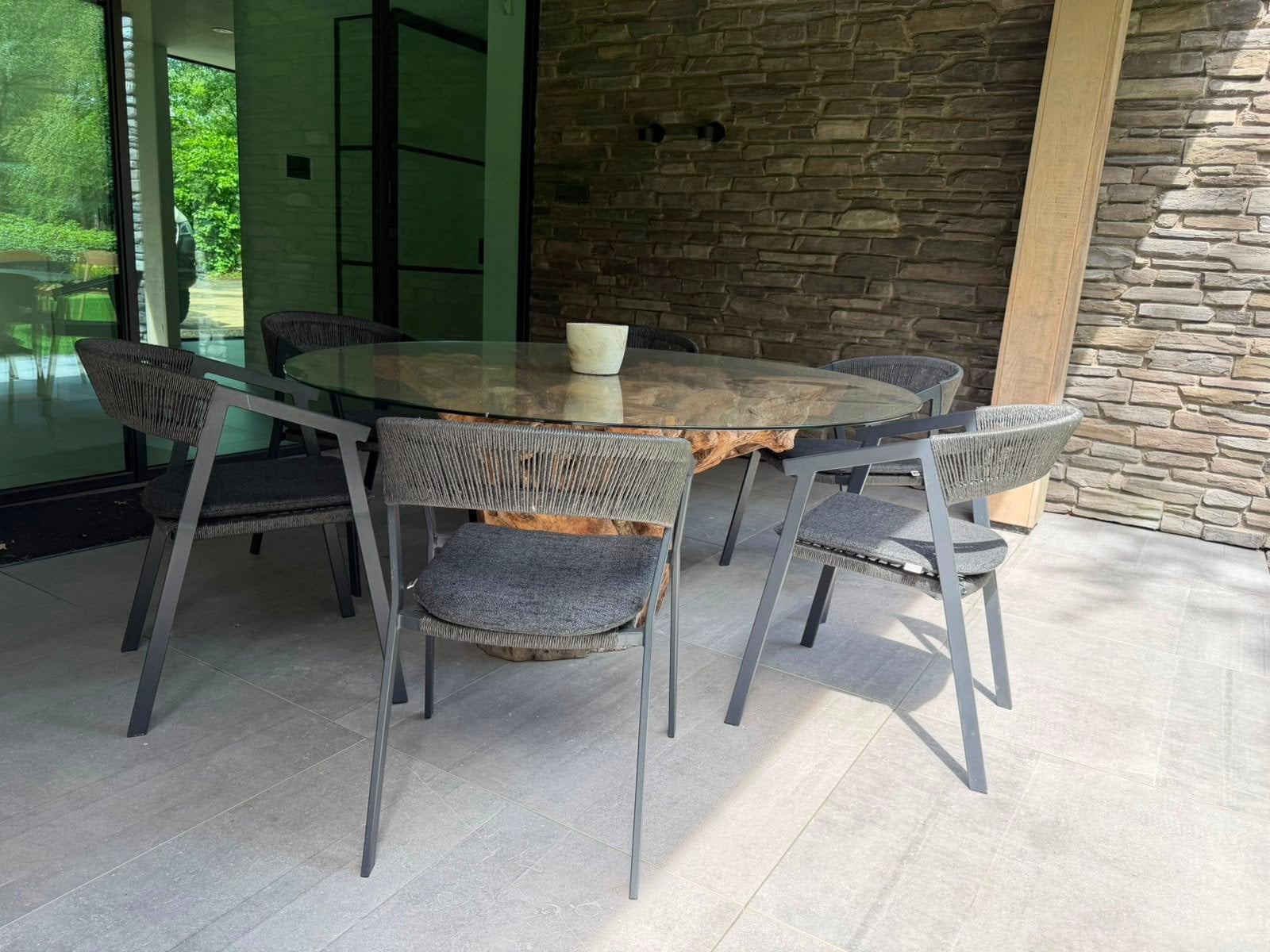 6 stoelen Bristol / Exterioo, Ophalen, Zo goed als nieuw, Aluminium