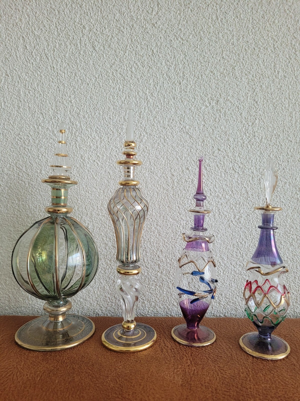 handgeblazen egyptische parfumflesjess, Antiek en Kunst, Ophalen of Verzenden