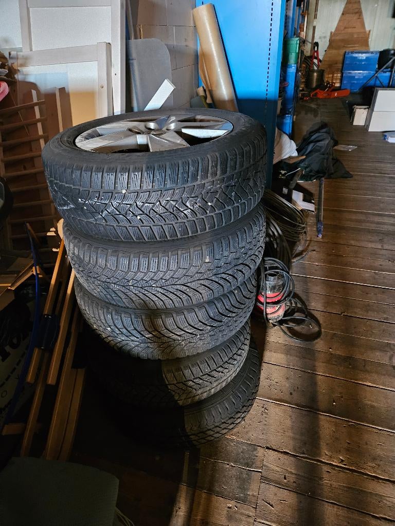 Originele skoda octavia LM velgen met winterbanden 16 inch, Auto-onderdelen, Banden en Velgen, Ophalen, Gebruikt, Velg(en), 16 inch