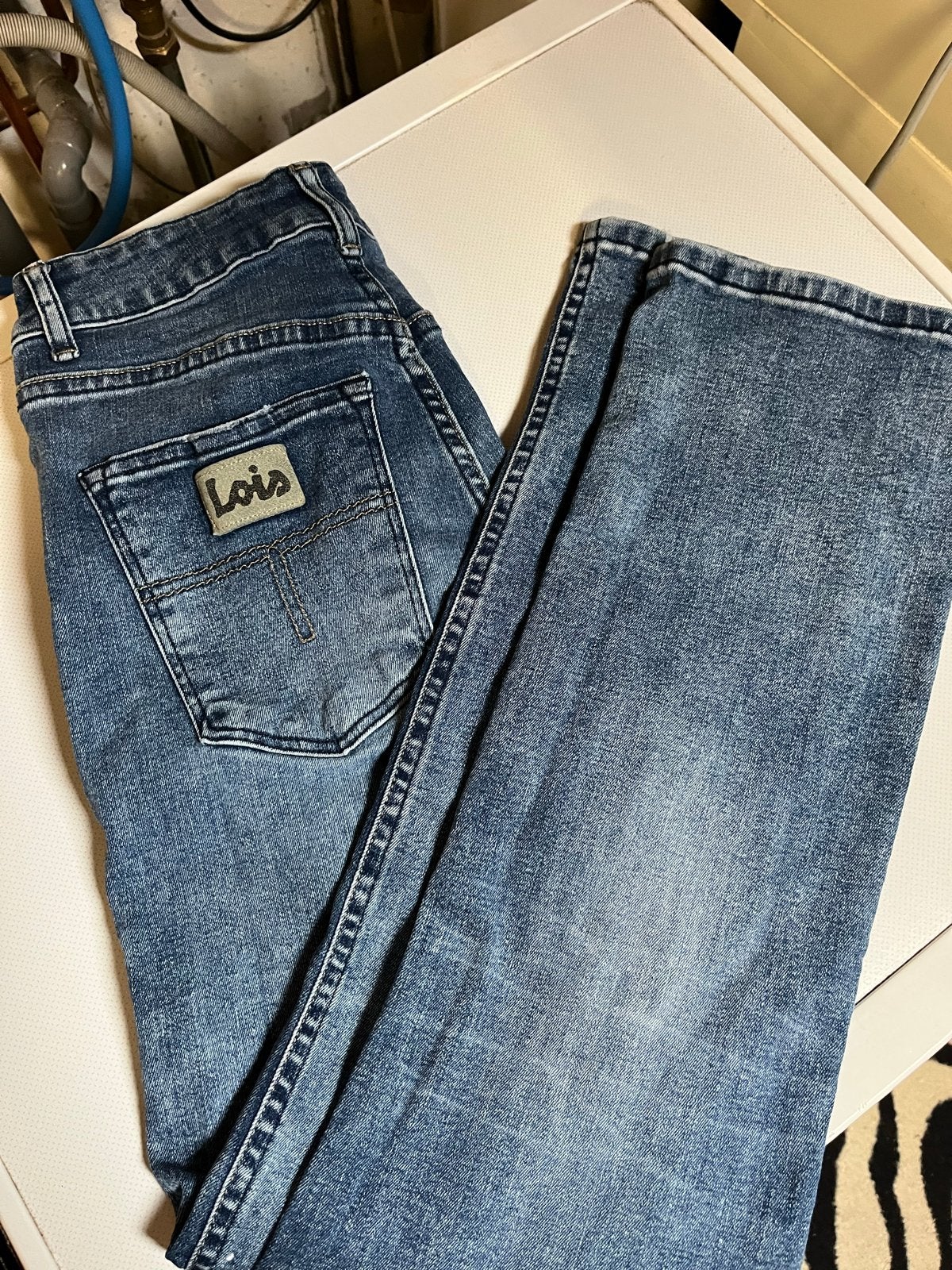 Lois spijkerbroek Malena Boot Straight W28 L32, Ophalen of Verzenden, Gedragen, Blauw, W28 - W29 (confectie 36)