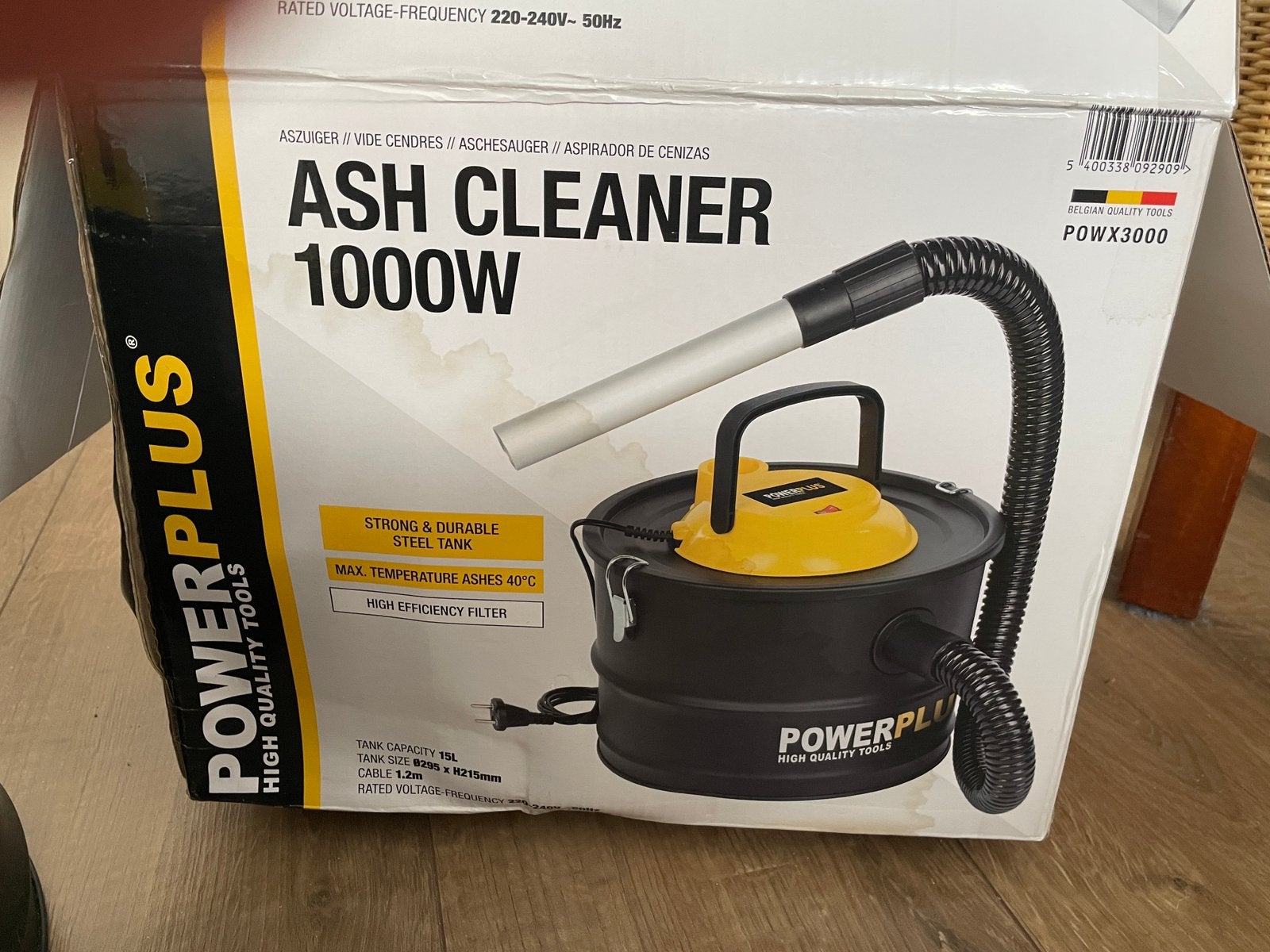 Power plus as stofzuiger, Ophalen, Zo goed als nieuw, Vrijstaande haard, Houthaard