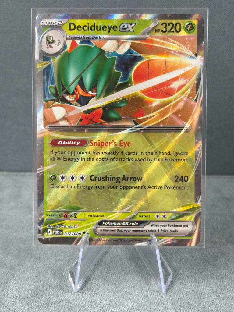 Pokémon Kaart Decidueye ex 012/088 Holo, Hobby en Vrije tijd, Verzamelkaartspellen | Pokémon, Ophalen of Verzenden, Zo goed als nieuw