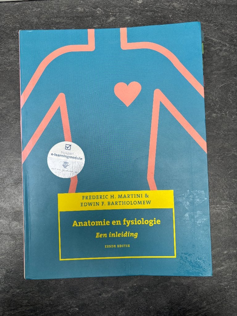 Anatomie en fysiologie Pearson 6e editie, Ophalen of Verzenden, Beta, Zo goed als nieuw, HBO