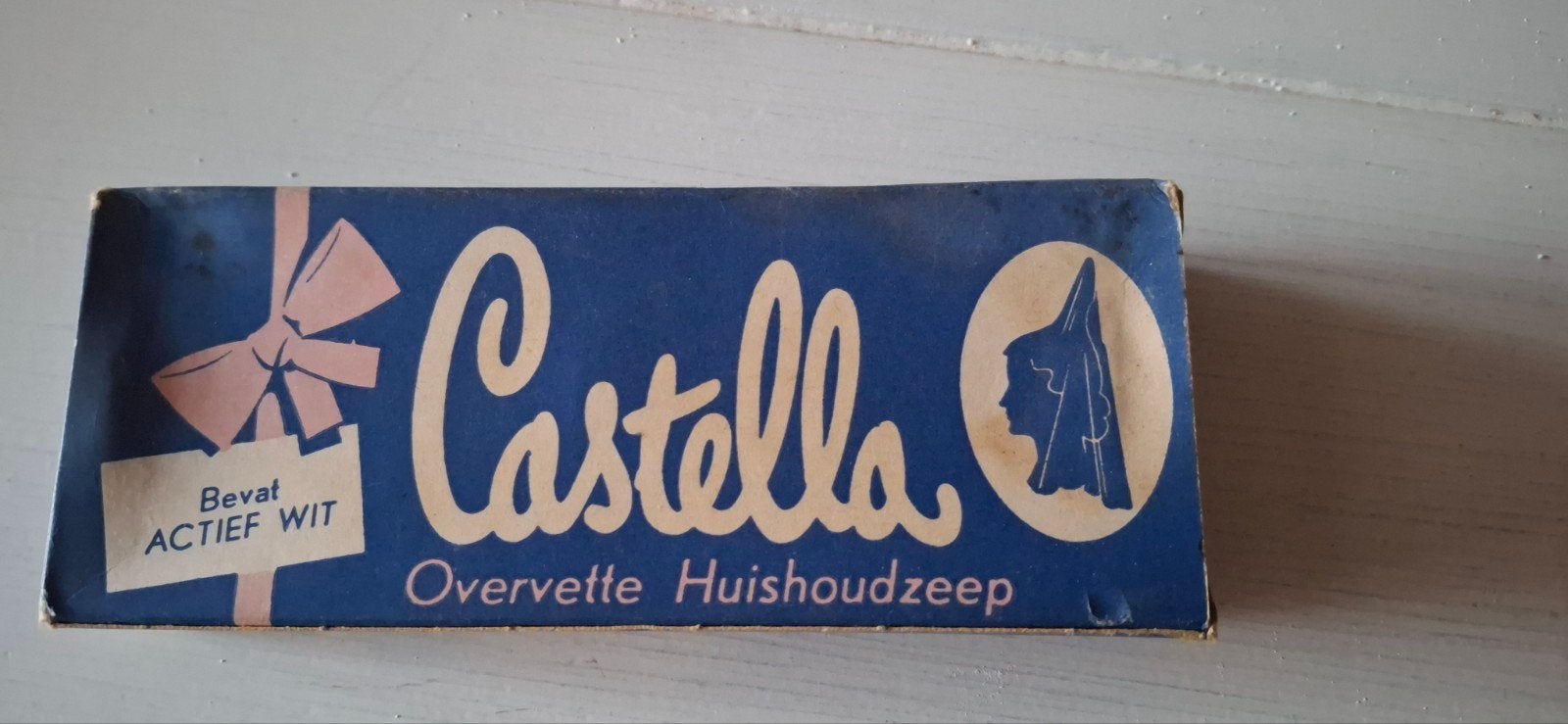 Vintage Castella Overvette Huishoudzeep - Actief Wit, Ophalen of Verzenden, Nieuw
