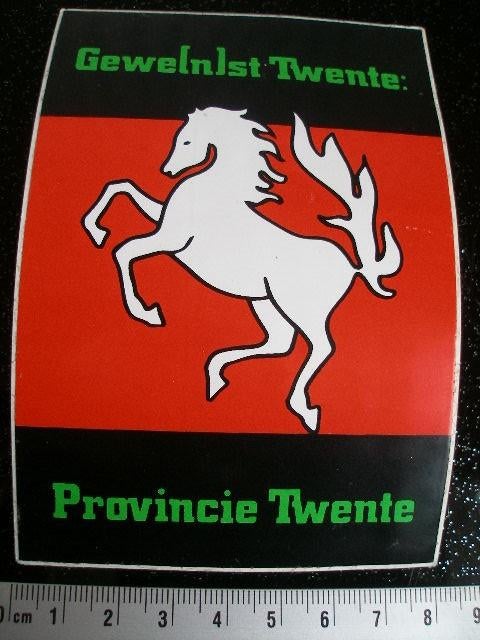 sticker gewe(n)st twenthe provincie twente logo embleem, Verzamelen, Verzenden, Zo goed als nieuw, Overige typen