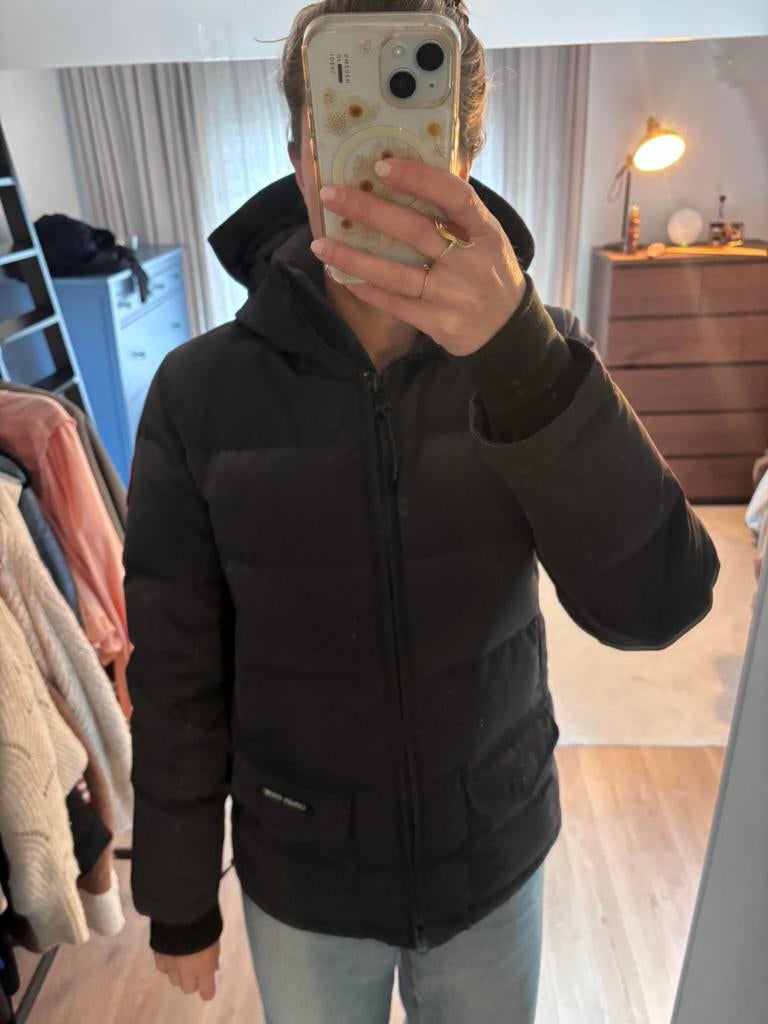 Canada Goose dames donsjas donkerblauw, Ophalen of Verzenden, Zo goed als nieuw, Blauw