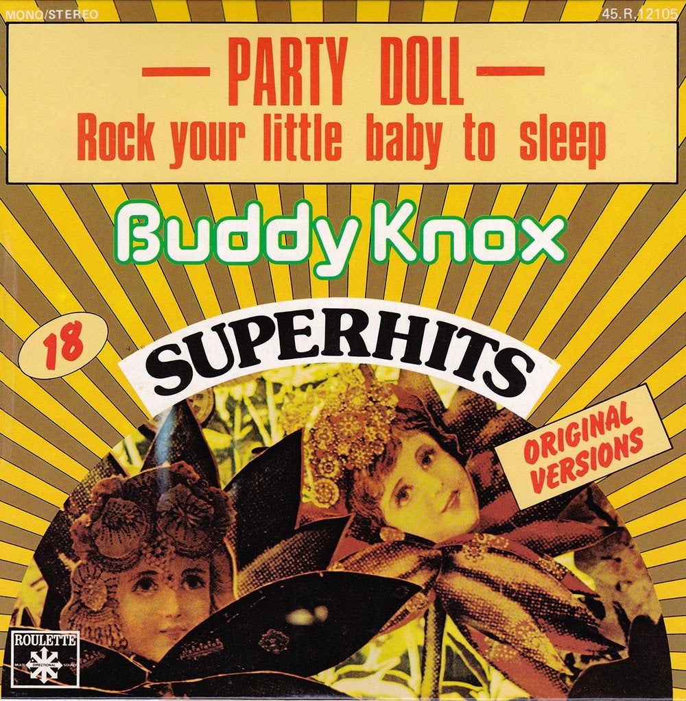 Buddy Knox - Party Doll / Rock Your Little Baby To Sleep, 7 inch, Single, Ophalen of Verzenden, Zo goed als nieuw