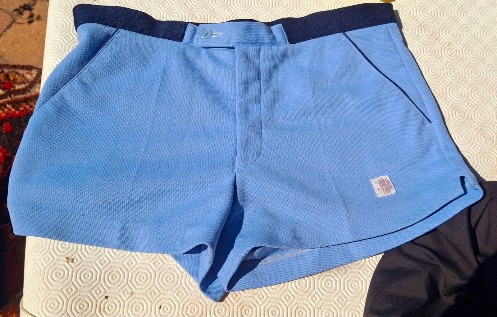 True Vintage Elefanti Tennisshort Jaren 80 Retro -, Kleding | Heren, Ophalen of Verzenden, Blauw, Elefanti