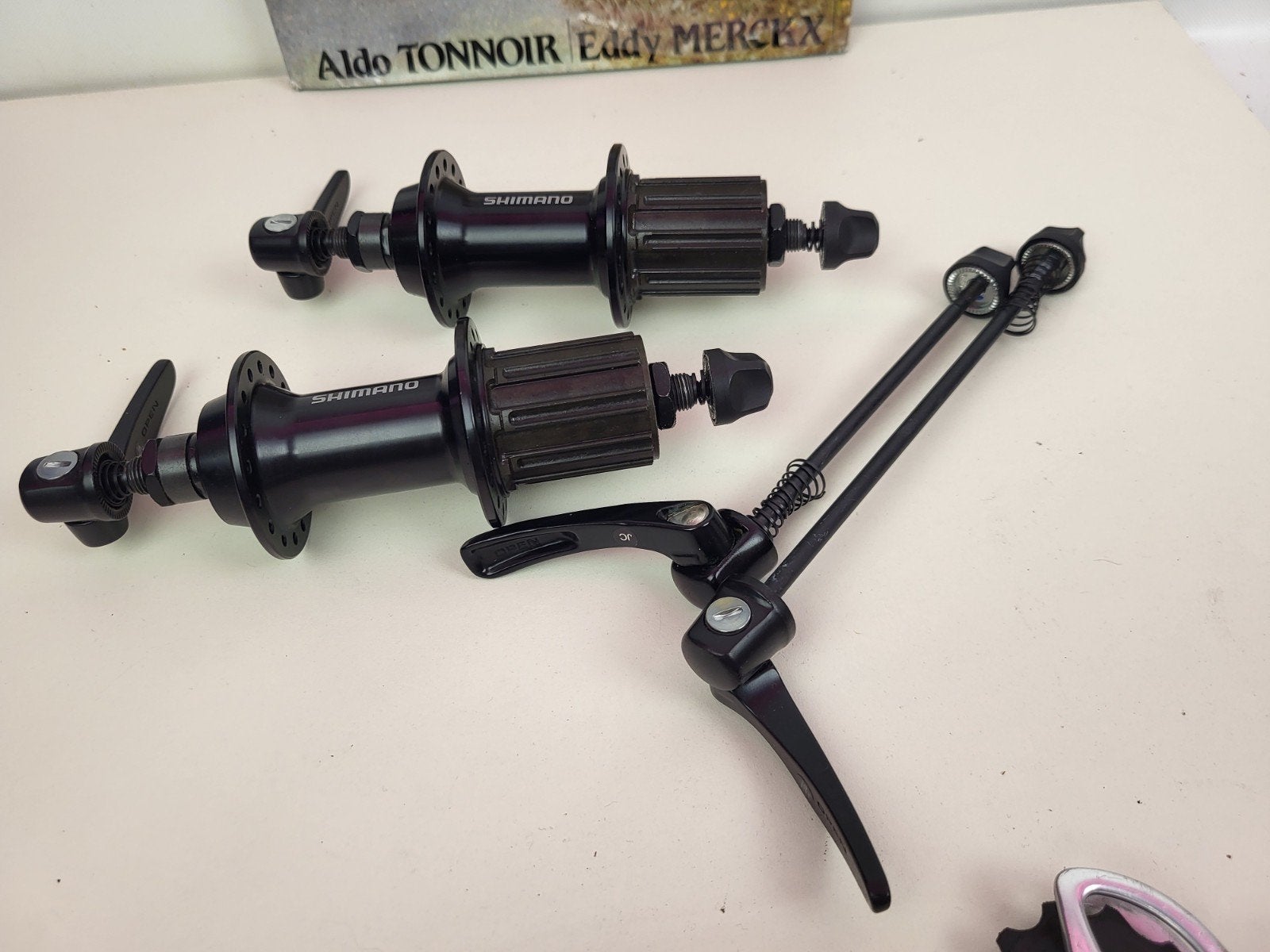 Shimano Tiagra 10 11 speed achternaaf snelspanners qr, Wiel, Shimano, Nieuw, Ophalen of Verzenden