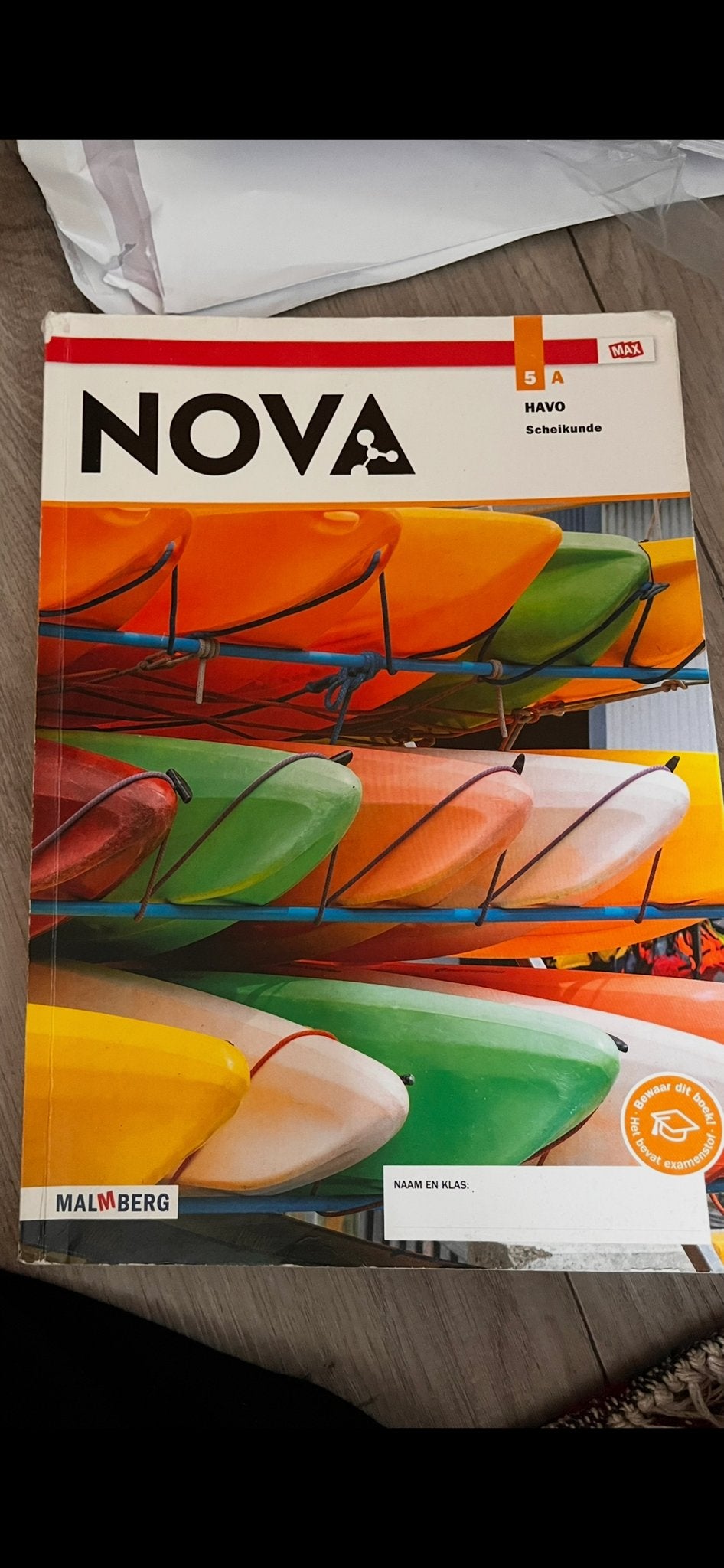 NOVA Scheikunde 5B HAVO - Malmberg, Ophalen of Verzenden, Zo goed als nieuw, HAVO, Scheikunde