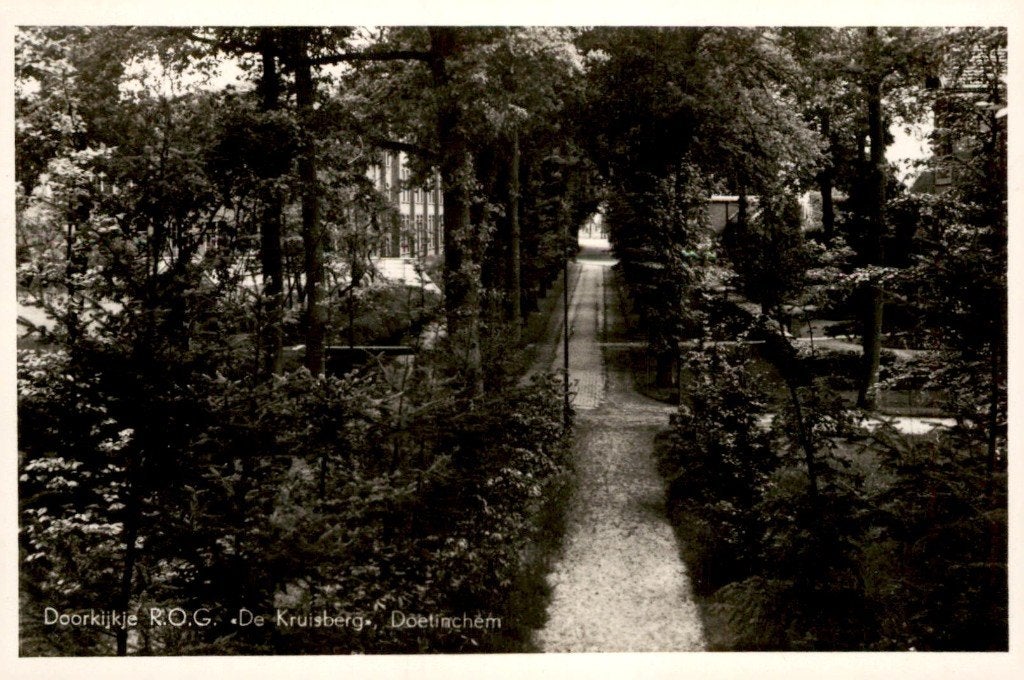 Doetinchem Doorkijkje ROG De Kruisberg # 438, Ophalen of Verzenden, 1940 tot 1960, Ongelopen, Gelderland