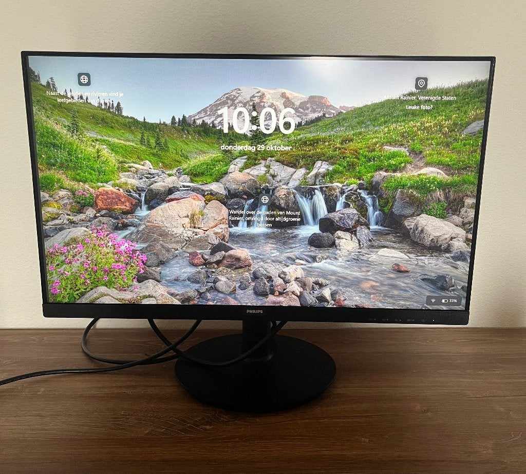 Philips 241V8LA monitor 24 inch, Computers en Software, Ophalen, Philips, Full HD, Zo goed als nieuw