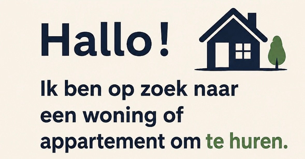 Woning om te huren