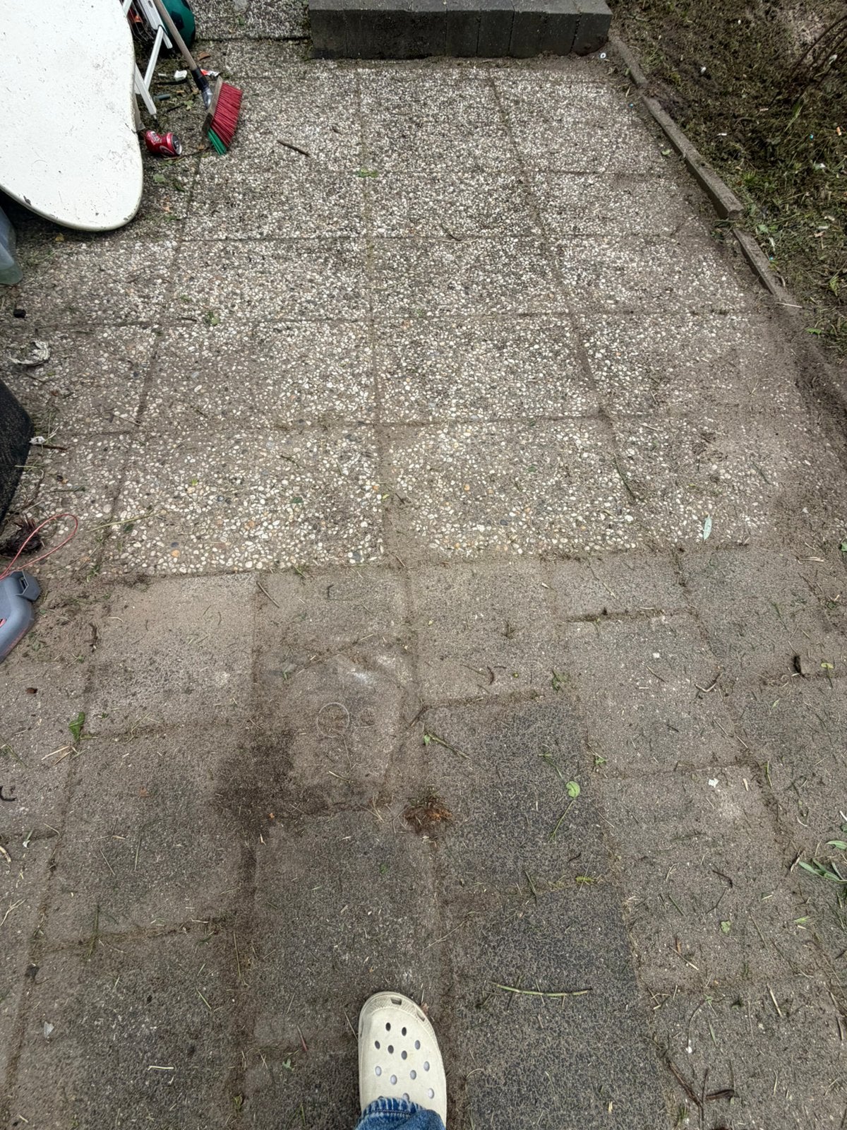 Gratis op te halen tegels schiedam, Gebruikt, Ophalen of Verzenden, 10 m² of meer, Beton