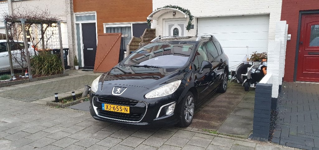 Peugeot 308 1.6 VTI 16V SW 7P 2012 Zwart, Voorwielaandrijving, Stof, Zwart, 4 cilinders