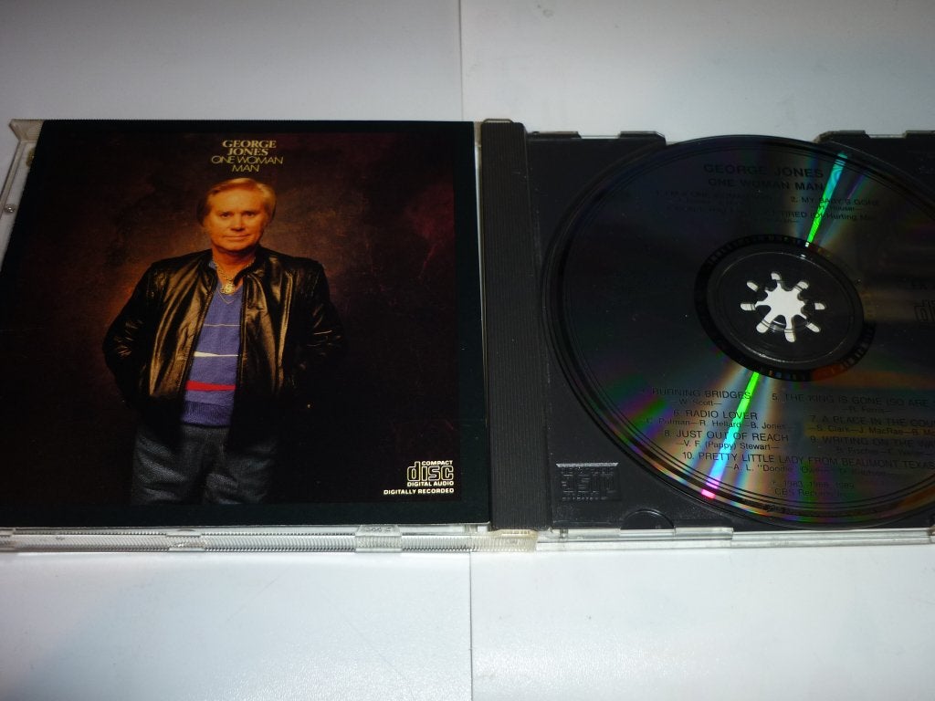George Jones - One Woman Man CD (Country, Album), Ophalen of Verzenden, Zo goed als nieuw, Inclusief boekje, Country