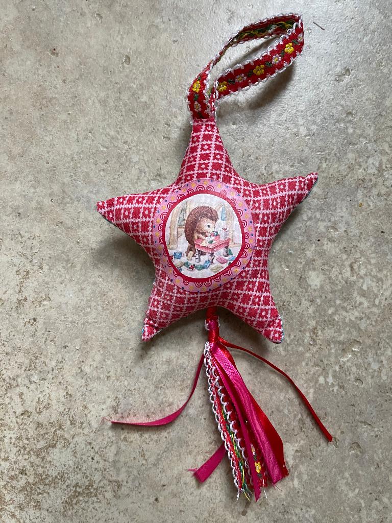 "Kerstster met Egeltje" Nieuw, Diversen, Kerst, Ophalen of Verzenden, Nieuw