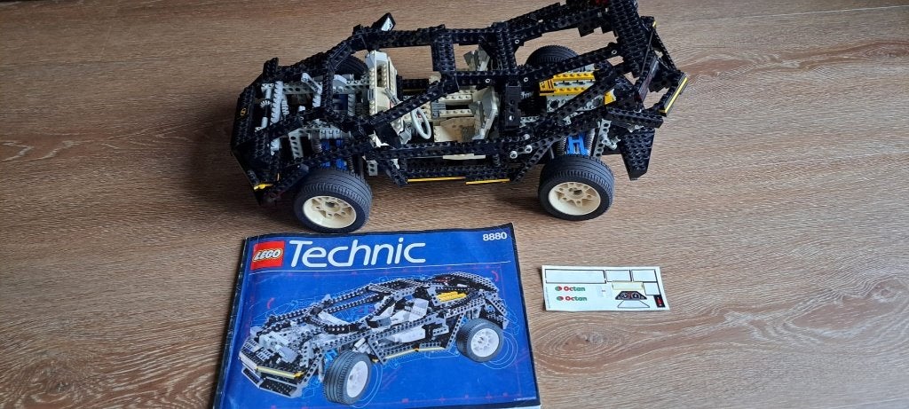 Lego 8880 Technic Super Car, Gebruikt, Lego, Compleet, Ophalen of Verzenden
