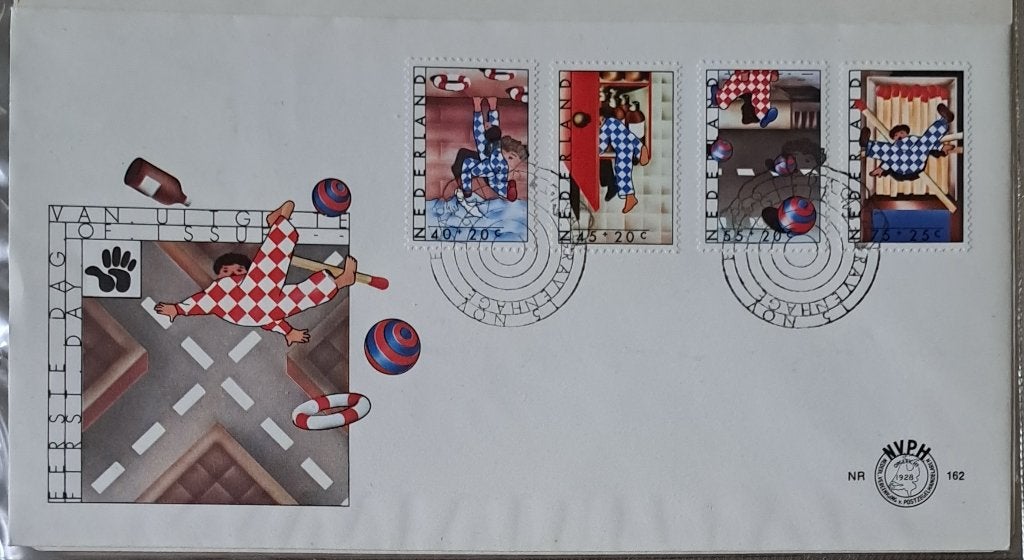 Envelop - 162.1977.Kinderzegels, Ophalen of Verzenden, Onbeschreven, Nederland
