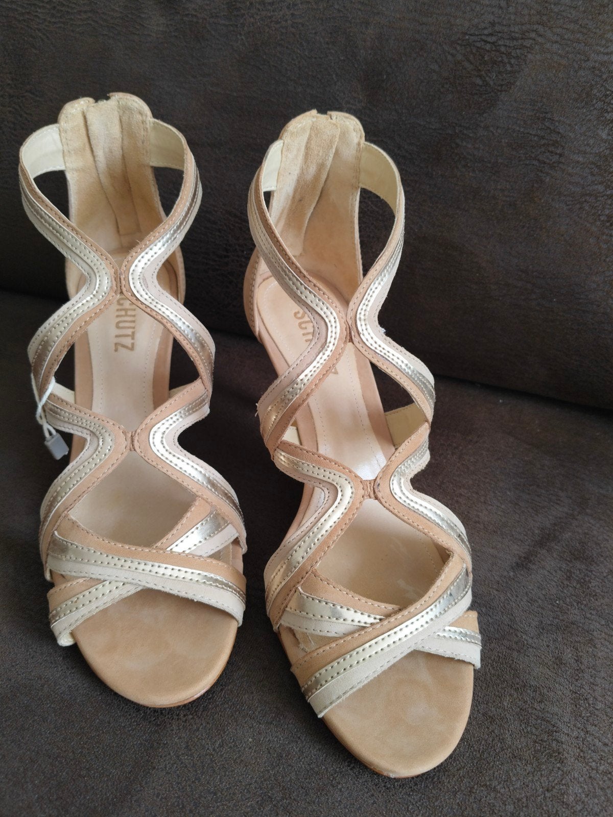 Leren Schutz schoenen, Kleding | Dames, Schoenen, Ophalen of Verzenden, Nieuw, Beige