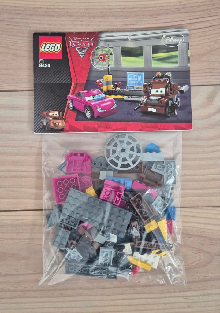 Lego Cars 2 takels spionnenafdeling 8424, Ophalen of Verzenden, Gebruikt, Complete set, Lego